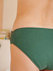 Culotte menstruelle coton bio vert Fôret - flux moyen à abondant